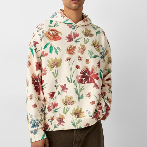 Profound Painterly Flower Hoodie - Picture 1 of 4